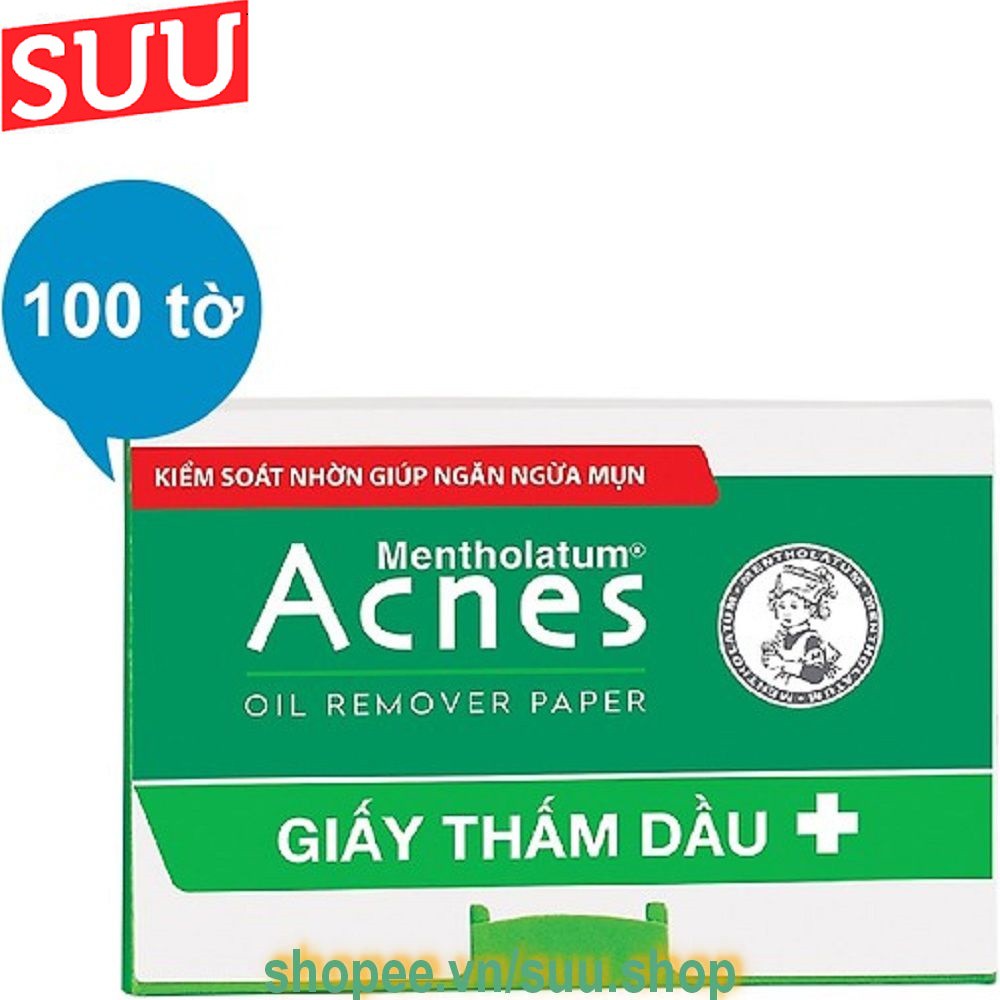 Gói 100 Tờ Giấy Thấm Dầu Acnes Oil Remover Paper, suu.shop cam kết 100% chính hãng.