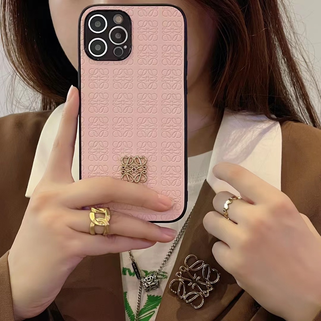 Xiaohongshu Ốp Điện Thoại Da In Logo Kim Loại Cho iphone 13 11 12 14 pro max xr xs 7p