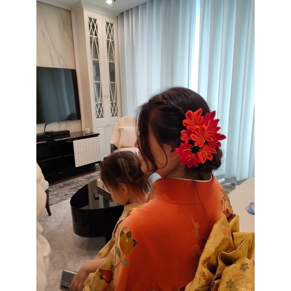 Trâm cài Kanzashi lá Phong Momiji- phụ kiện Phong cách Nhật Bản