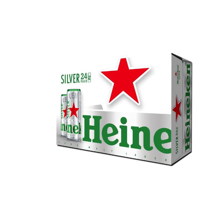 Thùng Bia Heineken Silver 24 Lon Cao 330ml
