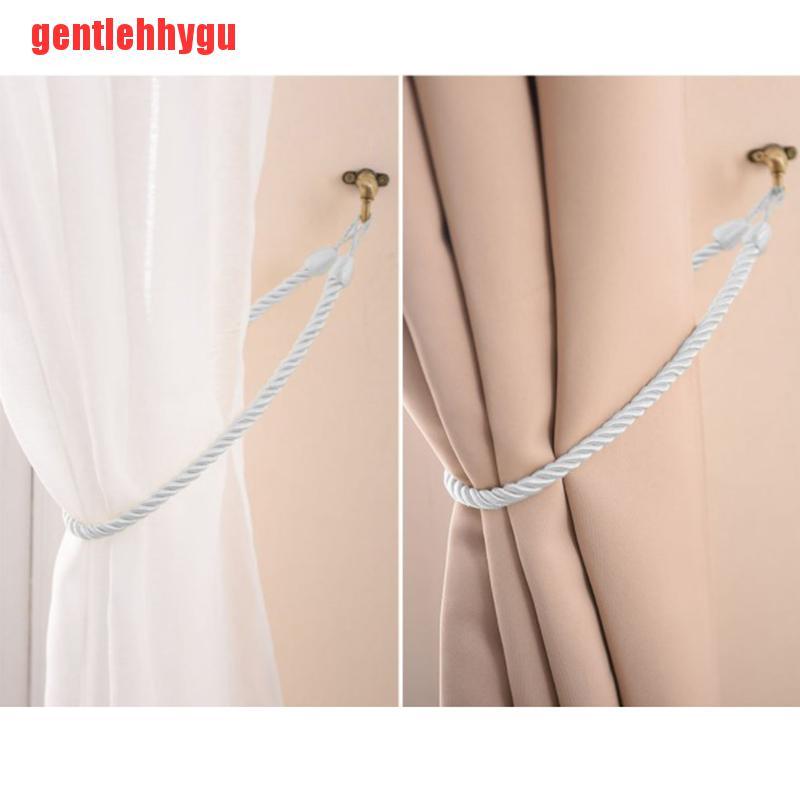 [gentlehhygu]2pcs Curtain Tiebacks Window Drapery Ropes Holdbacks Home Curtain Holder