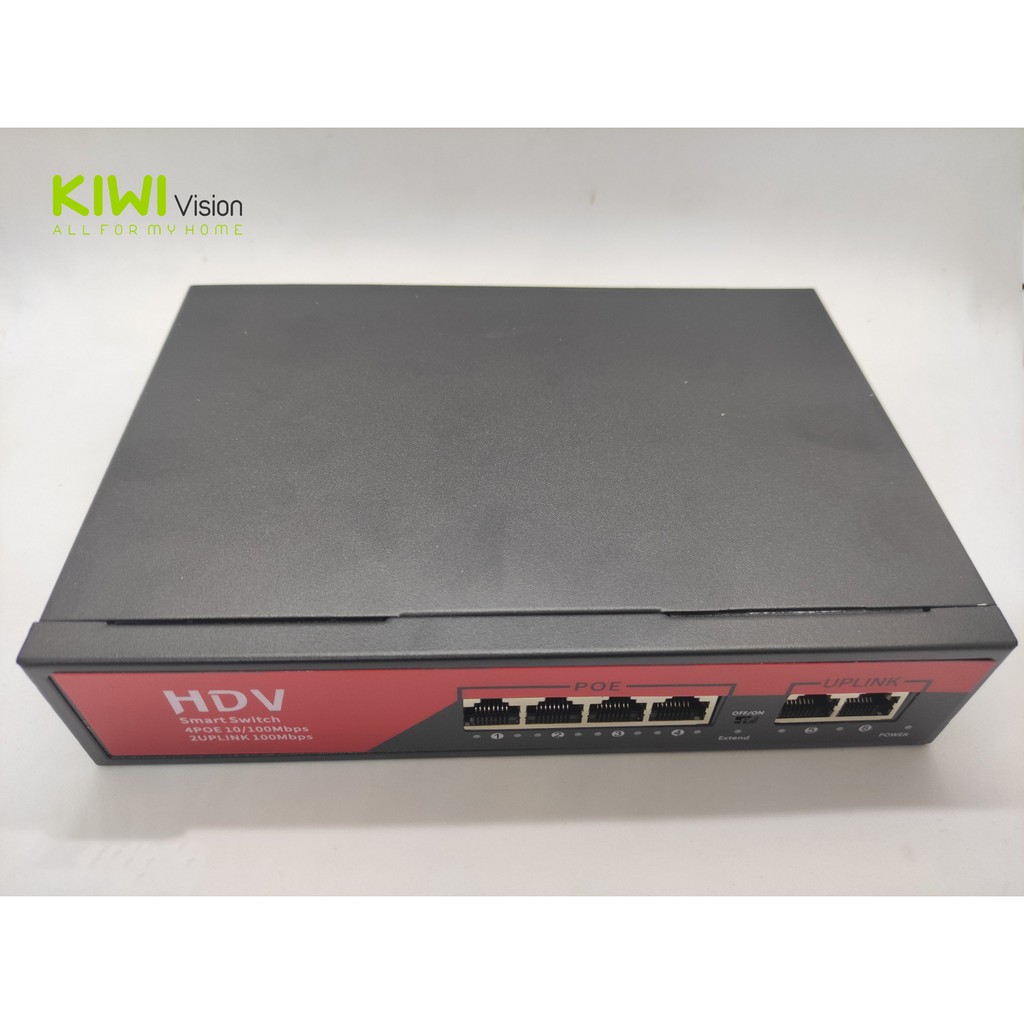 Đâu chia mạng poe Switch POE 4 cổng chuyên dụng lắp camera IP POE siêu bền, 4 cổng POE, 2 Công UP Link