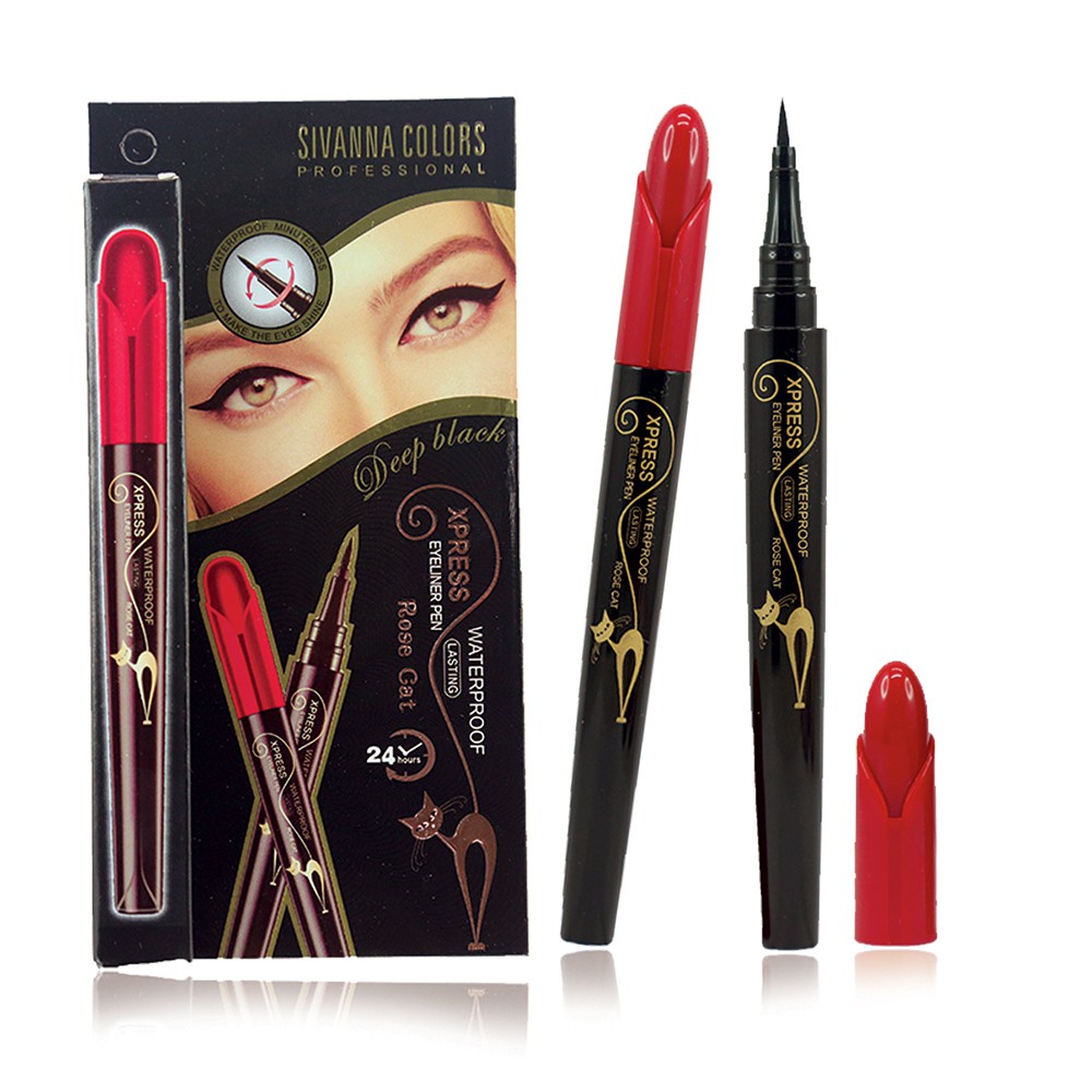 Kẻ mắt Sivanna colors xpress eyeliner pen (HF896) - black