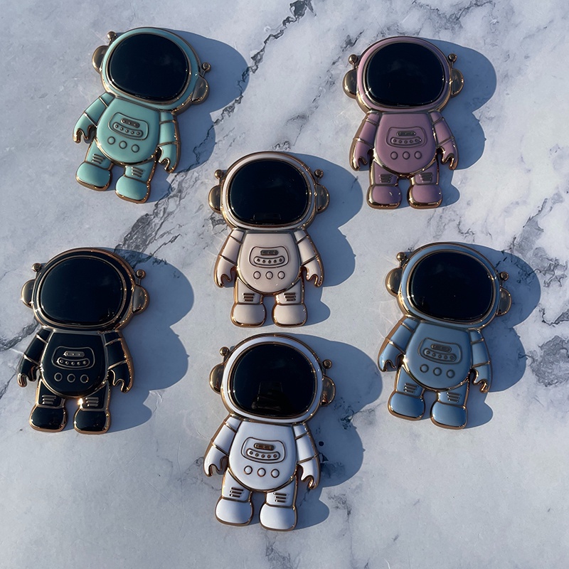 Điện thoại di động Lazy Stand Grip Creative Spaceman Astronaut Điện thoại di động Stand đầy màu sắc cho tất cả các điện thoại di động
