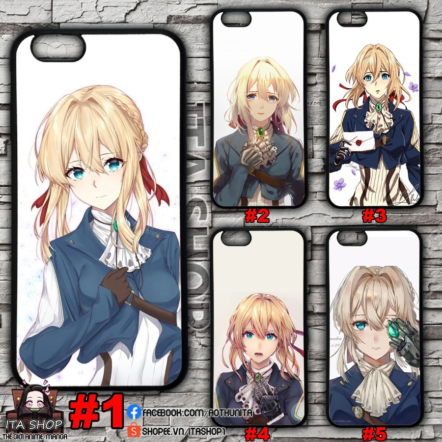 Ốp lưng Violet Evergarden - Ốp lưng Anime cho nhiều dòng máy (Iphone, Oppo, Samsung, Xiaomi, Realme, Vivo...)