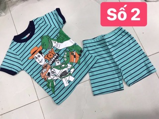 Bộ thun bozip bé trai size 8-22kg