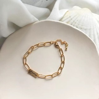 Vòng tay mạ vàng móc nối Lucky