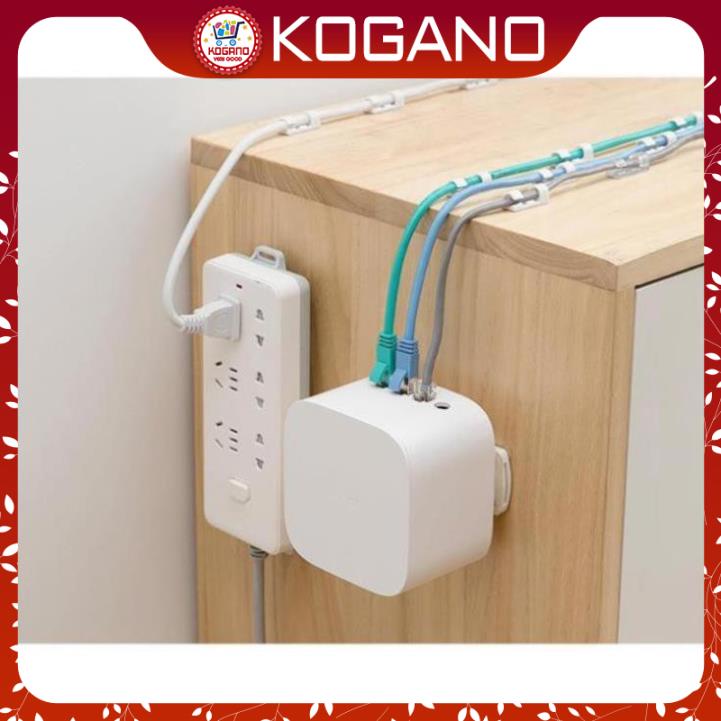 Miếng dán tường KOGANO treo bộ phát wifi, ổ điện, hộp đựng giấy ăn, điều khiển đa năng tiện dụng HG-001182