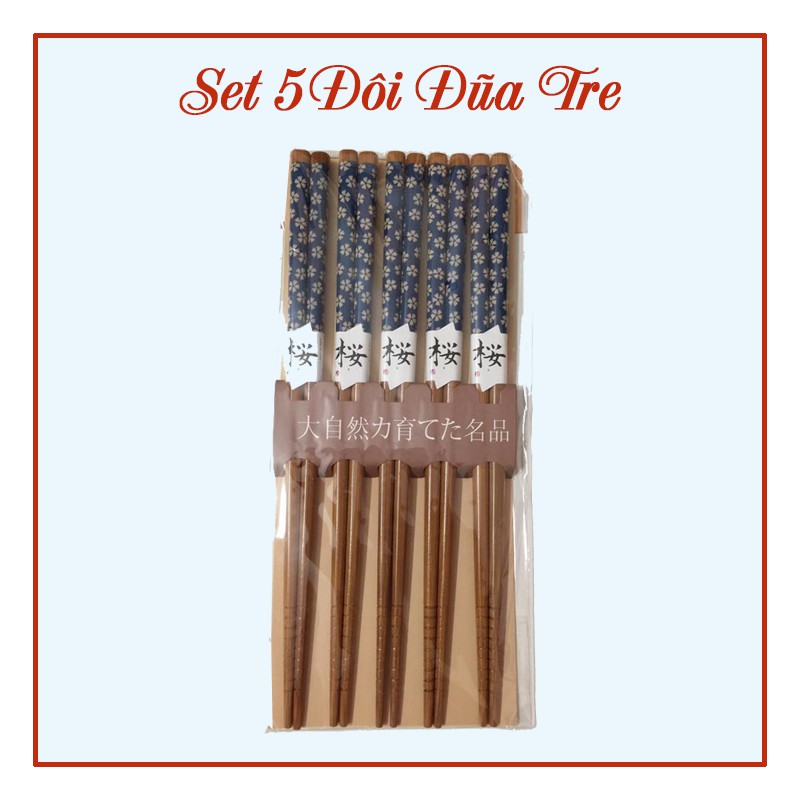 SET 5 ĐÔI ĐŨA TRE NHẬT BẢN CAO CẤP - HOA ANH ĐÀO