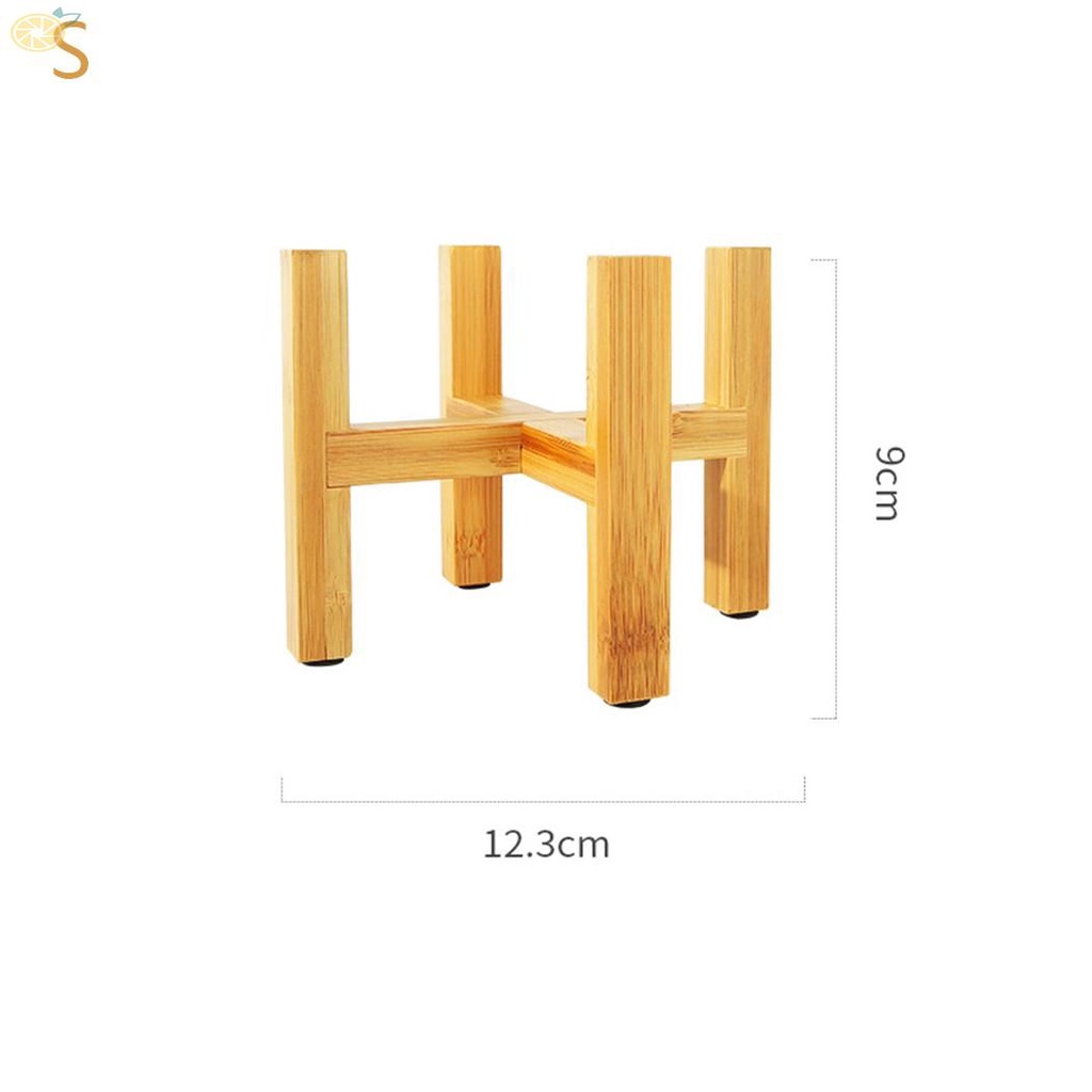 【VARSTR】Planter Pot Trays For Balcony Storage Wooden Yard Garden Patio Balcony