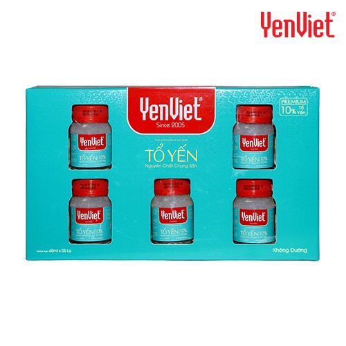 Tổ Yến Nguyên Chất Chưng Sẵn Không Đường -[Hộp 05 lọ]
