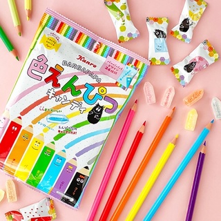 Kẹo Bút Chì Trái Cây Kanro Nhiều Màu Sắc 80g Nhật Bản Cho Bé Yêu
