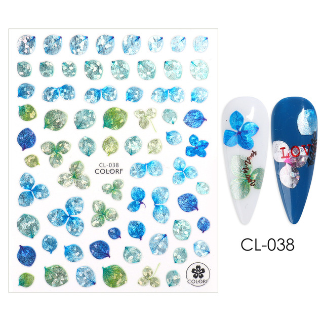 Nhãn Dán Trang Trí Móng Tay Họa Tiết Hoa Đẹp Mắt