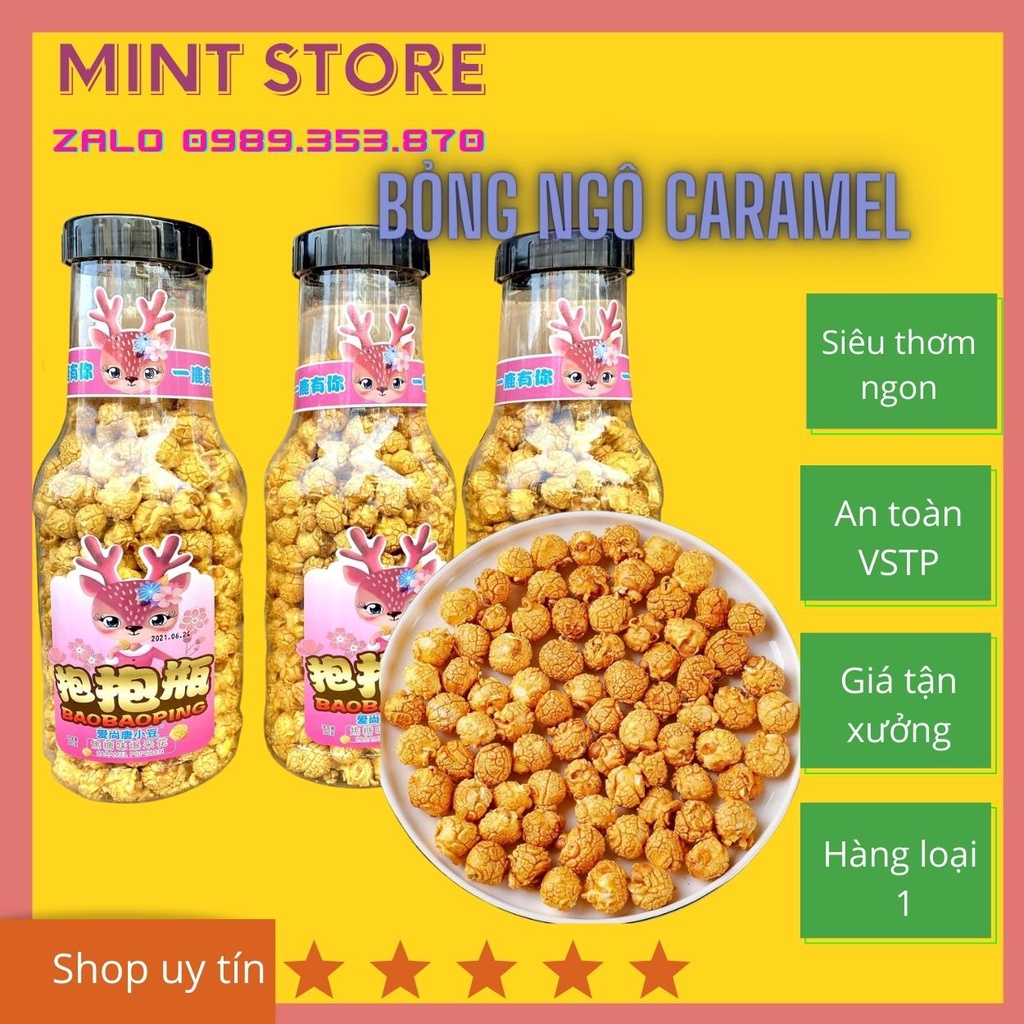 Bỏng Ngô Bắp Rang Bơ Chai Khổng Lồ - Chai 400gr