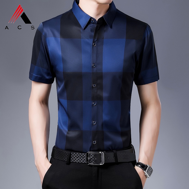 Áo Sơ Mi Nam Ngắn Tay 3 Màu Thời Trang Công Sở