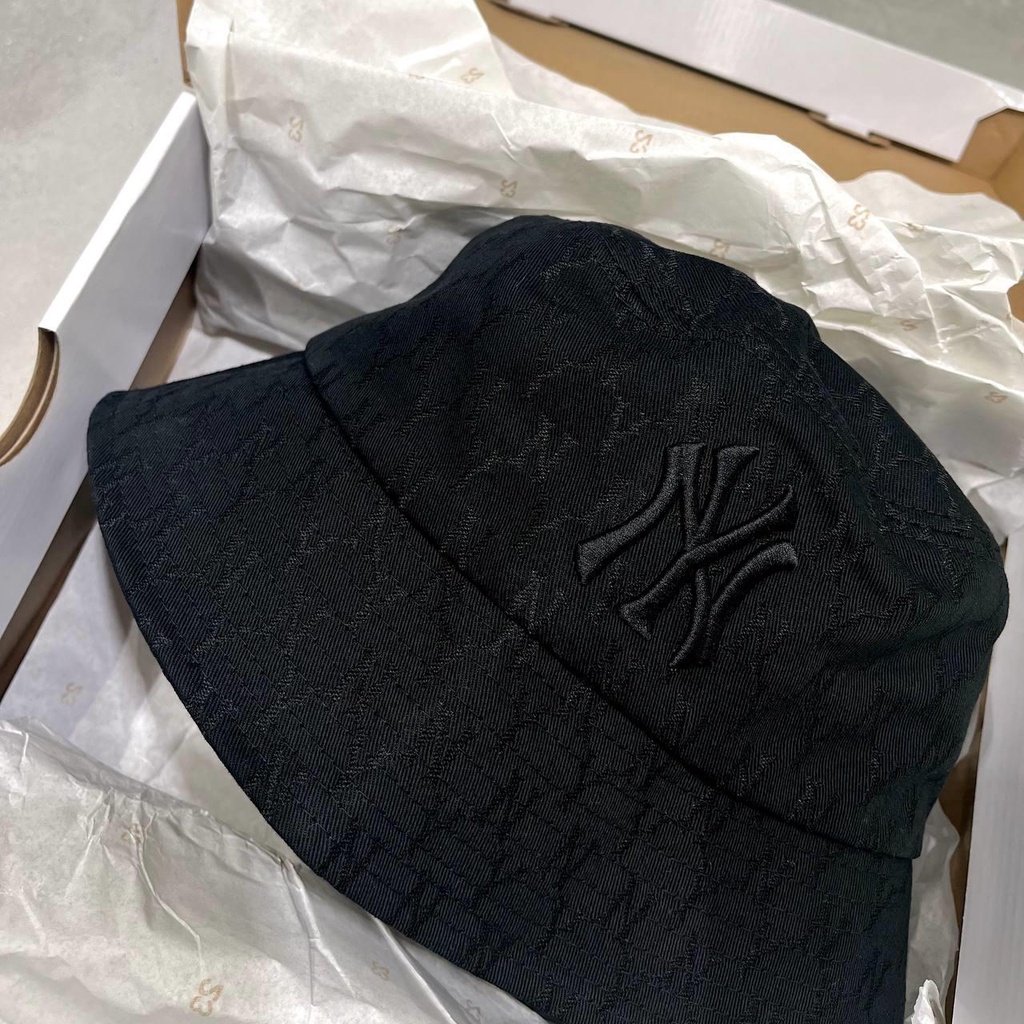 Nón MLB Bucket Hat Classic Monogram Jacquard Hat New York Yankees