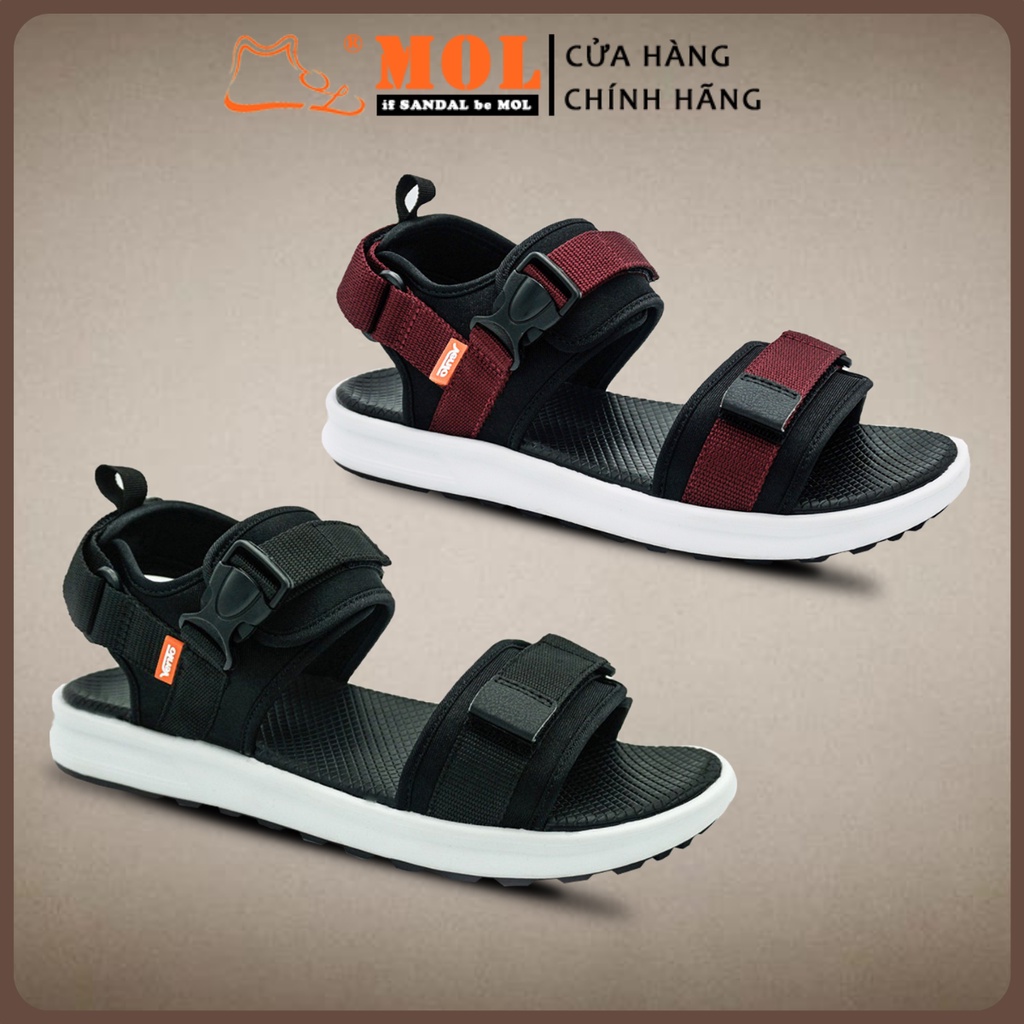 Giày Sandal Vento Unisex Nam Nữ 2 Quai Ngang Nhẹ Êm Bền Đi Học Đi Làm Đi Du Lịch Màu Đen Mã NB01