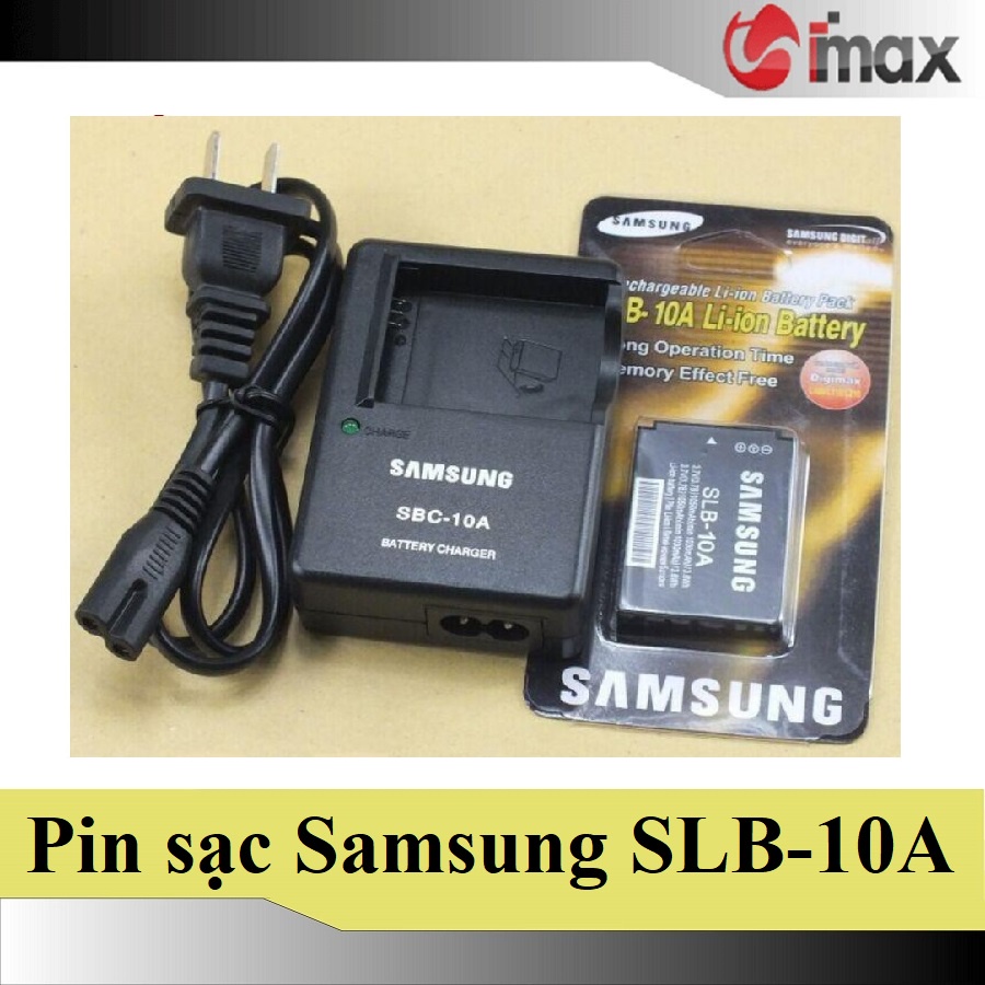 Bộ 01 pin Samsung SLB-10A + 01 sạc Samsung SBC-10A - Hàng nhập khẩu