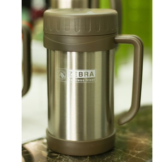 Ca nước giữ nhiệt Inox hai lớp có quai 500ml - ZE112901 Zebra Thái Lan