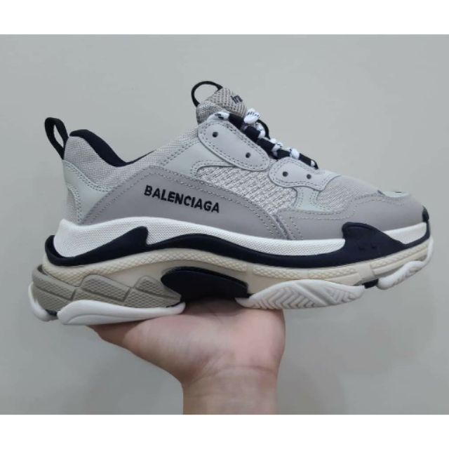 giày Balenciaga xám đen cao cấp