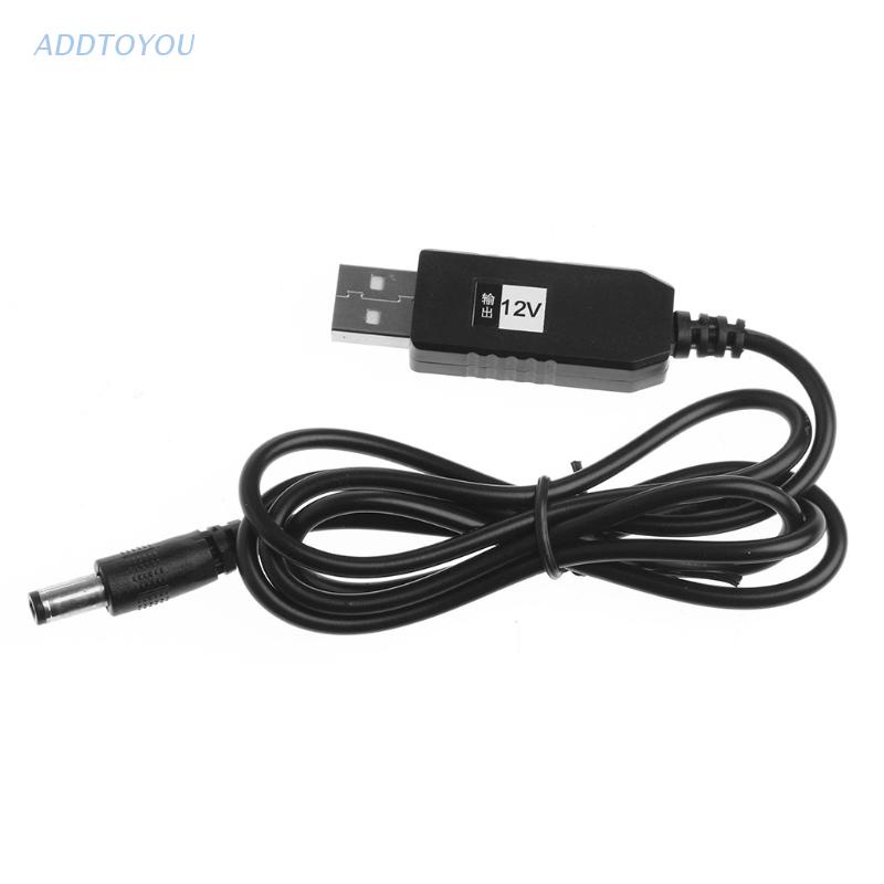 【3C】Dây cáp tăng áp USB DC 5V sang DC 12V 2.1x5.5mm Male