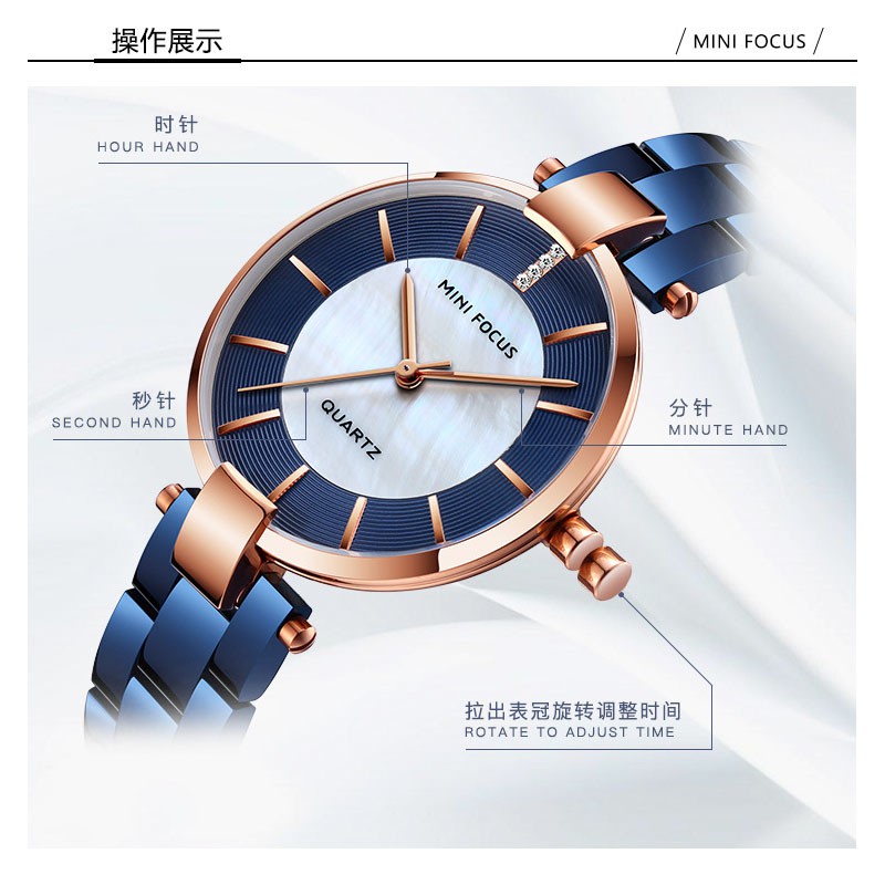 Đồng Hồ Đeo Tay MINI FOCUS Thời Trang Cho Nữ