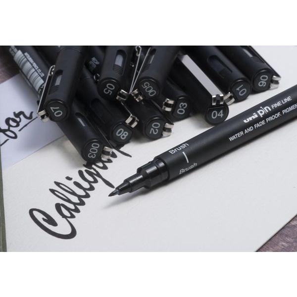 Bút kỹ thuật uni MITSUBISHI PIN 0.6mm màu đen