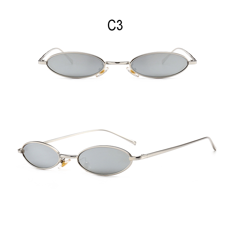 Đôi kính mát gọng hình Oval độc đáo thời trang cho nam nữ