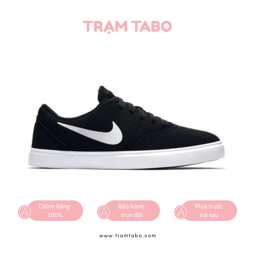 905373-003 - GIÀY NỮ NIKE CANVAS SB BLACK WHITE - MÀU ĐEN/TRẮNG
