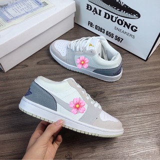 jordan xám xanh thấp cổ [TẶNG MÓC KHÓA - FULL BOX] giày jd xám xanh thấp cổ giày thể thao jordan xám xanh thấp cổ nam nữ