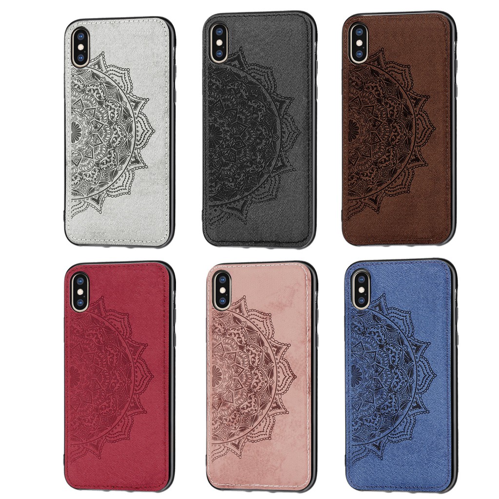 Ốp lưng mềm chống rơi in hình Mandala cho iPhone X Xs XR Max iXR iXS XSMAX