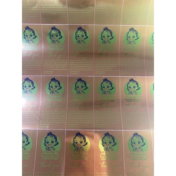 In Decal Xi Vàng, Decal xi Bạc, decal nhôm, decal vàng gold cán màng lấy luôn trong ngày