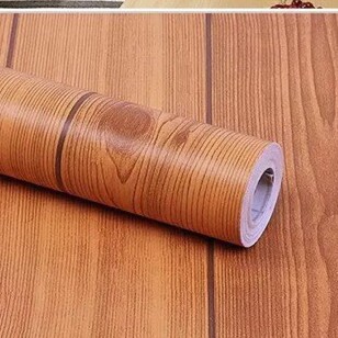10M Giấy Dán Tường Sẵn Keo Dọc Gỗ Nâu  5246-4, decal trang trí hình vân gỗ.