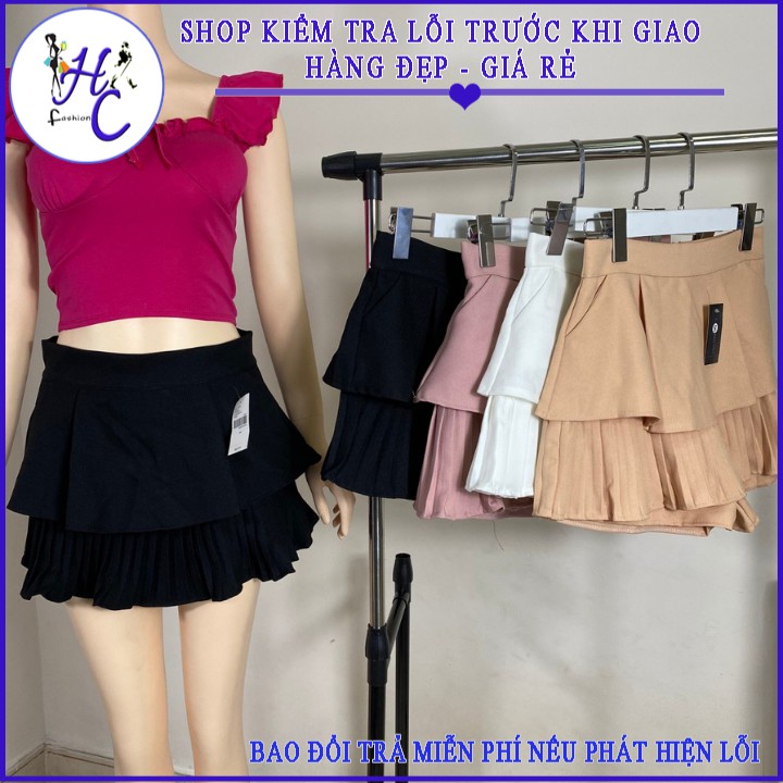 Mẫu Mới-Chân Váy Hai Tầng Có Quần Bên Trong Phong Cách Croptop Siêu Xinh-Hàng Có Sẵn