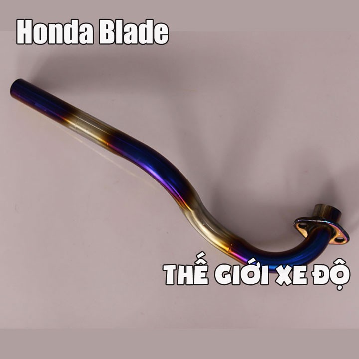 Cổ pô Blade titan hàn thay cổ pô zin Honda Blade - Cổ pô titan Blade