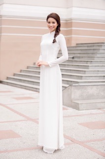 Áo dài 4 tà kèm quần phi
