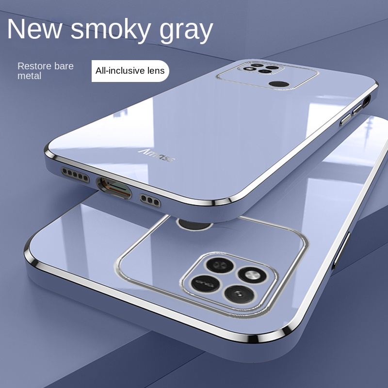 Ôp Điện Thoại silicon Dẻo Tráng Gương Sang Trọng 6d Cho xiaomi 13t pro 13t poco c40 redmi 10c 10 9 10a 9a 8a 9c 9t Ốp