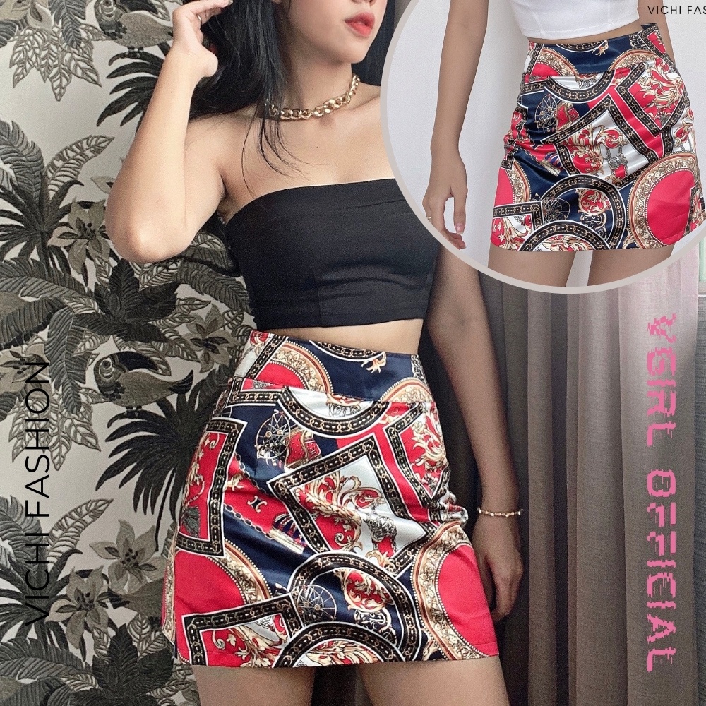 [SALE] Set bộ nữ VGIRL 3 món - áo croptop nữ, chân váy, quần ngố - chất phi mờ không nhăn [ ẢNH ĐỘC QUYỀN ]