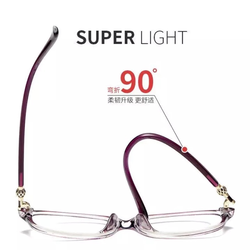 Kính Đọc Sách Chống Ánh Sáng Xanh Cho Nữ Chất Lượng Cao1.0~+4.0