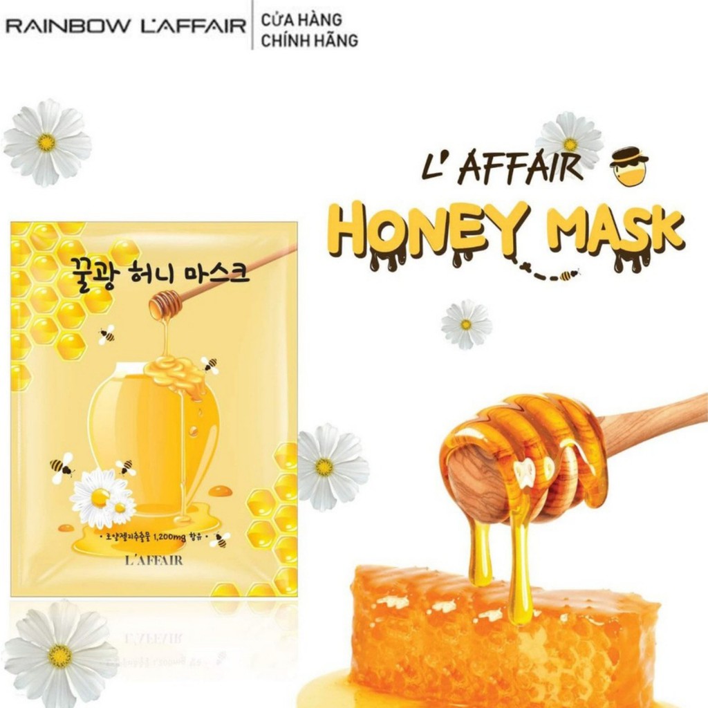 Mặt nạ chống lão hóa, mờ thâm, cấp ẩm Rainbow L'affair Honey Mask 25ml