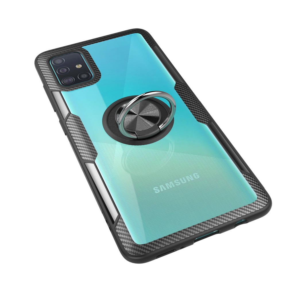 Ốp lưng Samsung A71 FREESHIP Từ 50k chống sốc giá đỡ lưng trong viền màu cao cấp