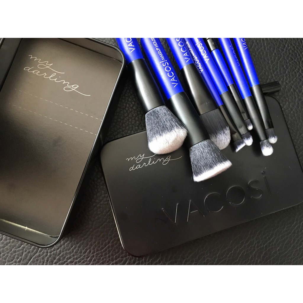 Bộ Cọ Đen Vacosi Hộp Sắt 8 Cây BC24