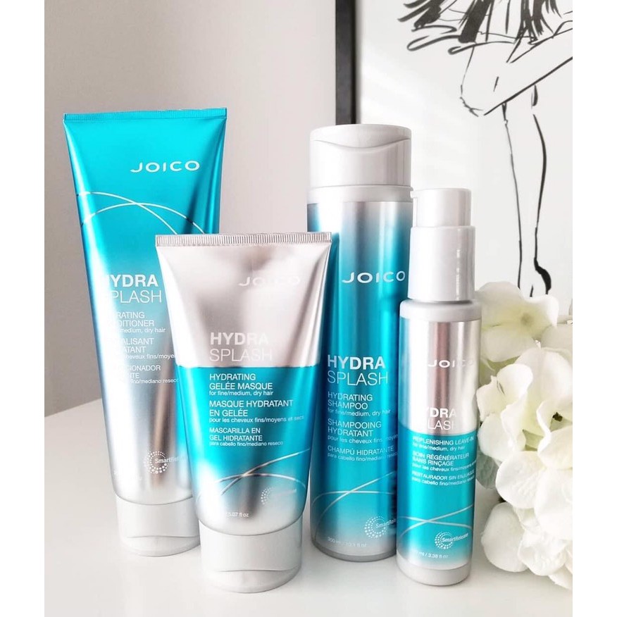 Mặt Nạ Tóc Cấp Ẩm Dưỡng Tóc Mềm Mượt Dành Cho Tóc khô JOICO HYDRASPLASH HYDRATING Gelée Masque Chiết Xuất Tảo Biển 150ML