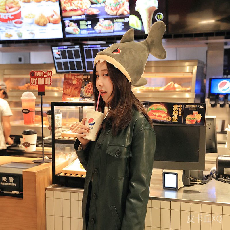 Mũ Cá Mập Điện Tử Điêu Khắc Vui Nhộn Dễ Thương Có Mùi Hương Cho Trẻ Em Deng Xiaoci Tik Tok