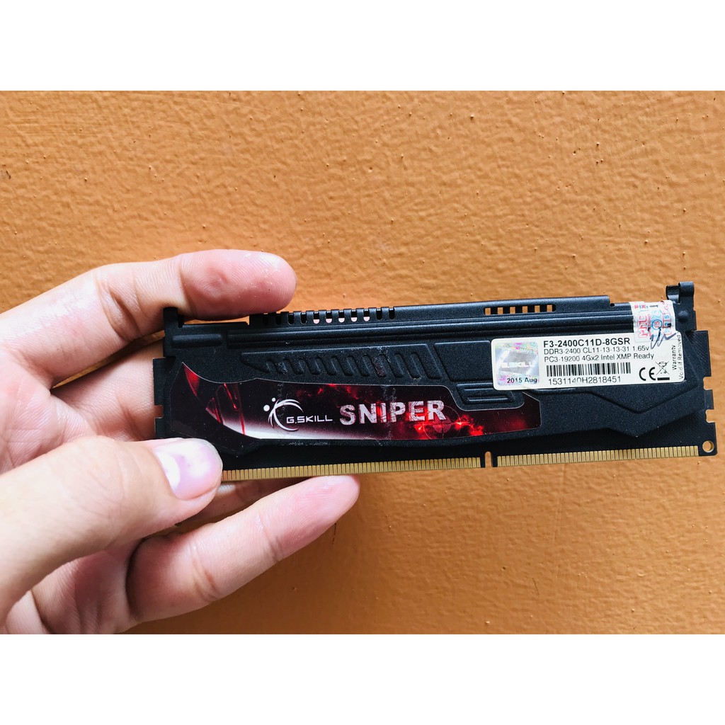 Ram Máy Tính Gskill Sniper, Gskill Ripjaws X DDR3 4G Bus 2400 Tản Nhiệt Thép