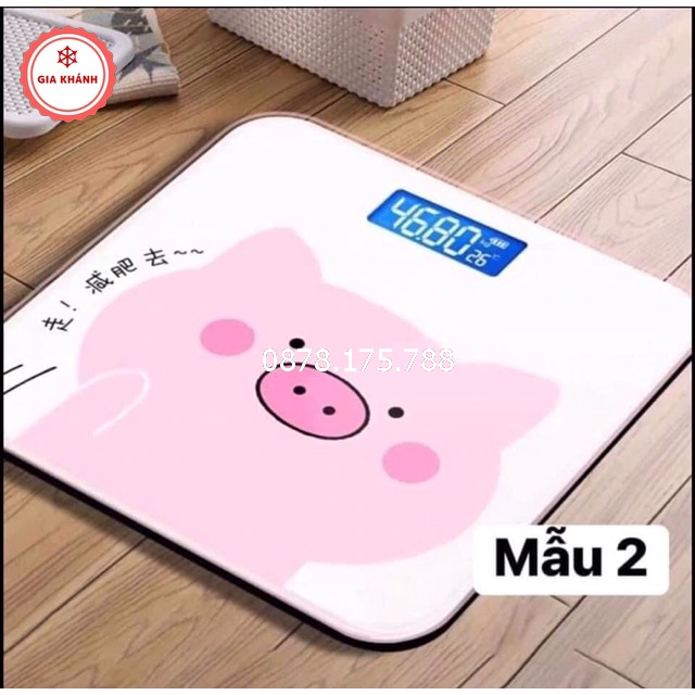 Cân điện tử sức khỏe PINK PIG hình lợn hồng siêu yêu , Cân mini điện tử mẫu mới LD2114