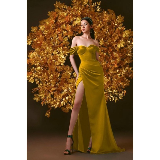 ✨ Đầm body dạ hội trễ vai✨ HÌNH THẬT
