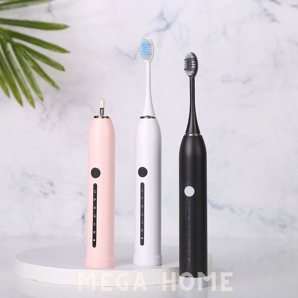 [Combo] Bàn chải điện sonic x7 và giá đỡ bàn chải, bàn chải đánh răng điện 6 chế độ - X7G