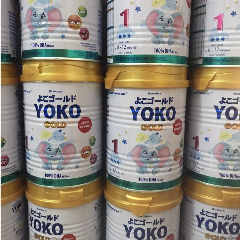 Combo 6 lon Sữa Vinamilk Yoko Gold 1 350gr cho trẻ sơ sinh