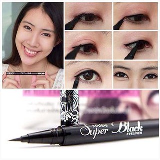 [CAM KẾT CHUẨN AUTH] Kẻ mắt Mistine Super Black Eyeliner Flow Power